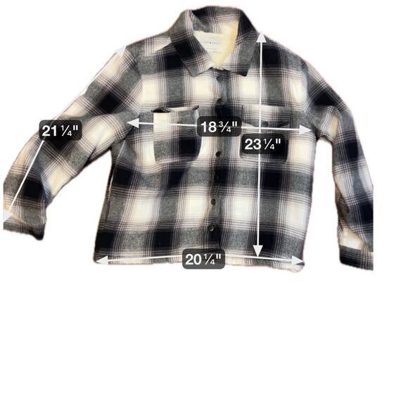 Lucky Brand Plaid Jacket Women's Size Med Shacket - Picture 5 of 5